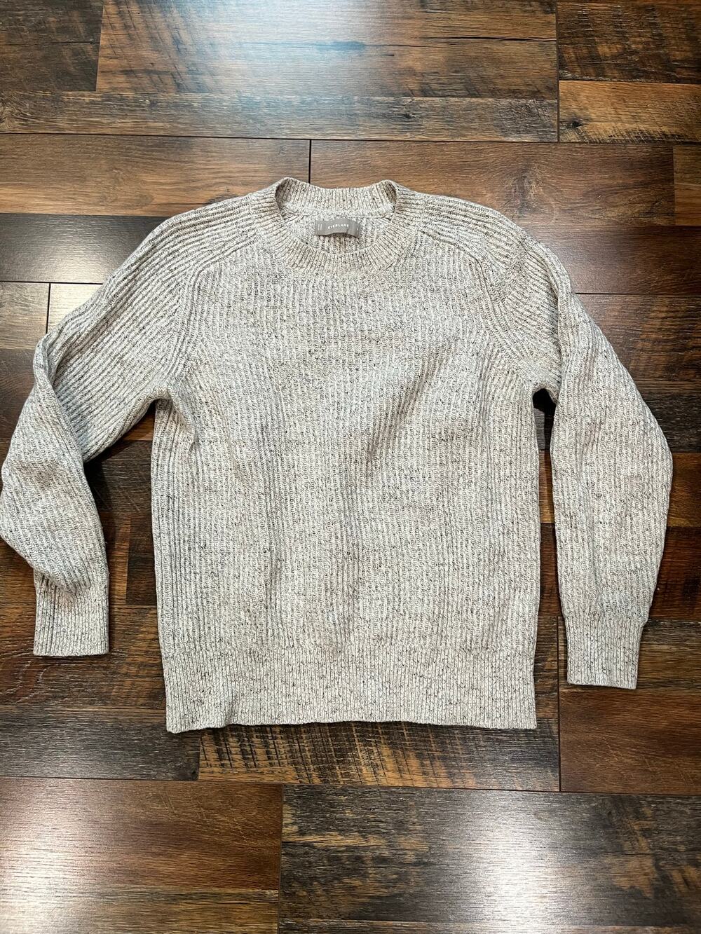 Everlane - Cotton x Wool sweater / S / Heather gray